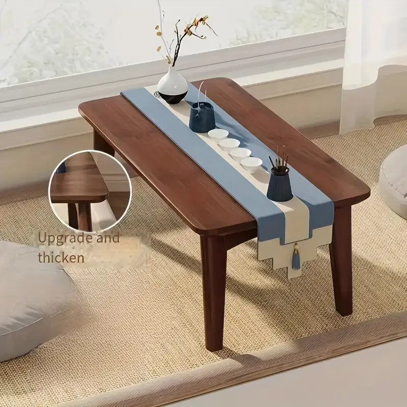 NNETM Foldable Bamboo End Table - 60 x 40 x 26 cm