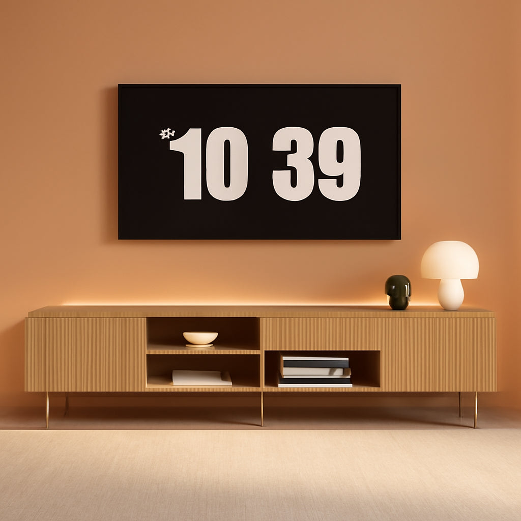 Eighty Six Inch TV Stand With Fluted Doors Entertainment Center