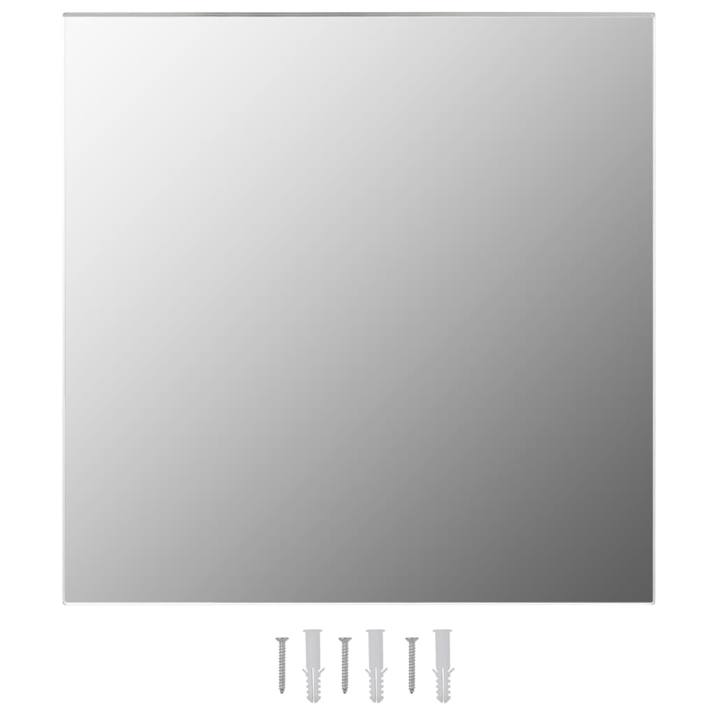 NNEVL Wall Mirror 60x60 cm Square Glass