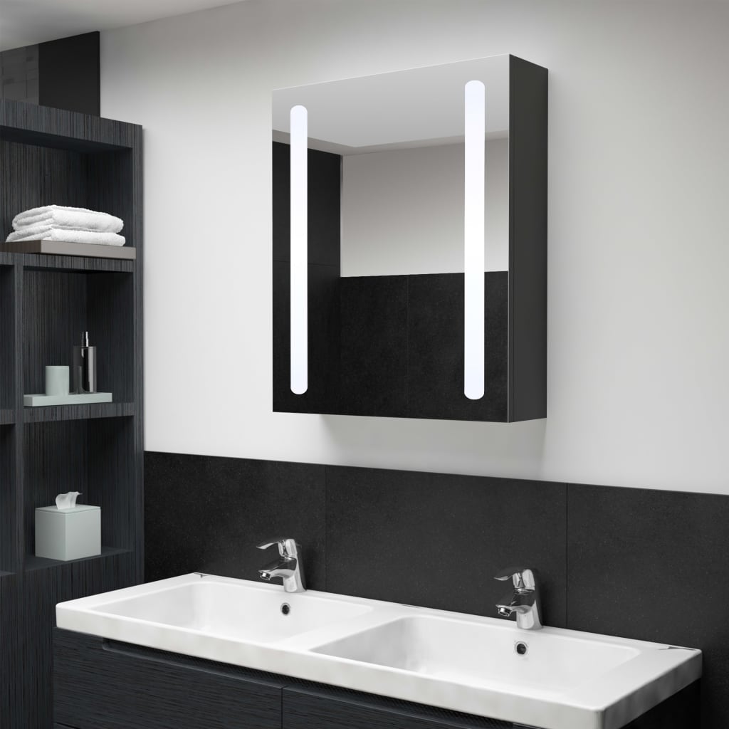 NNEVL LED Bathroom Mirror Cabinet 50x13x70 cm