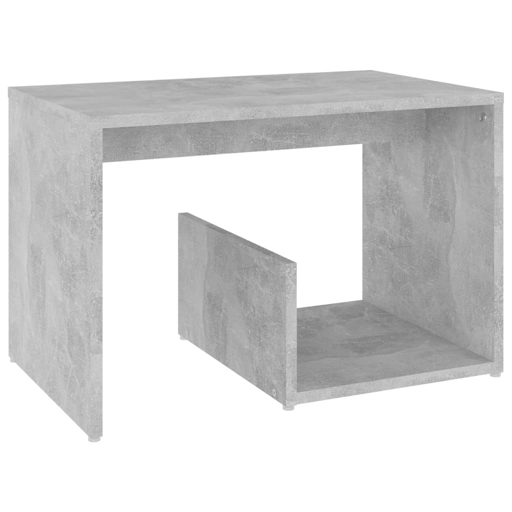 NNEVL Side Table Concrete Grey 59x36x38 cm Chipboard
