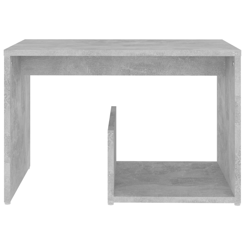 NNEVL Side Table Concrete Grey 59x36x38 cm Chipboard