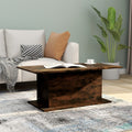 NNEVL Coffee Table Smoked Oak 102x55.5x40 cm Chipboard